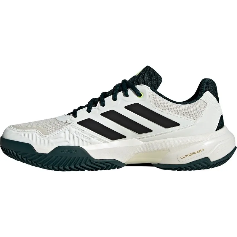 Adidas CourtJam Control Clay White Black Green Sneakers