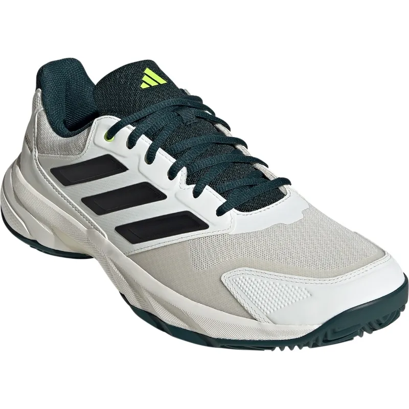 Adidas CourtJam Control Clay White Black Green Sneakers