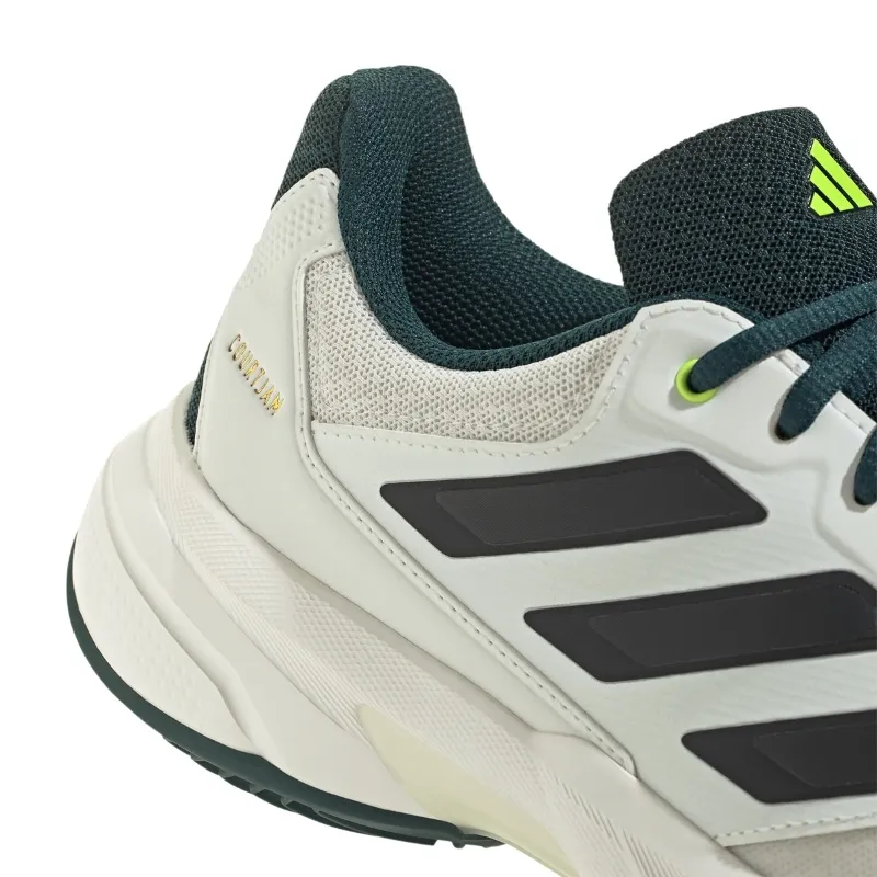 Adidas CourtJam Control Clay White Black Green Sneakers