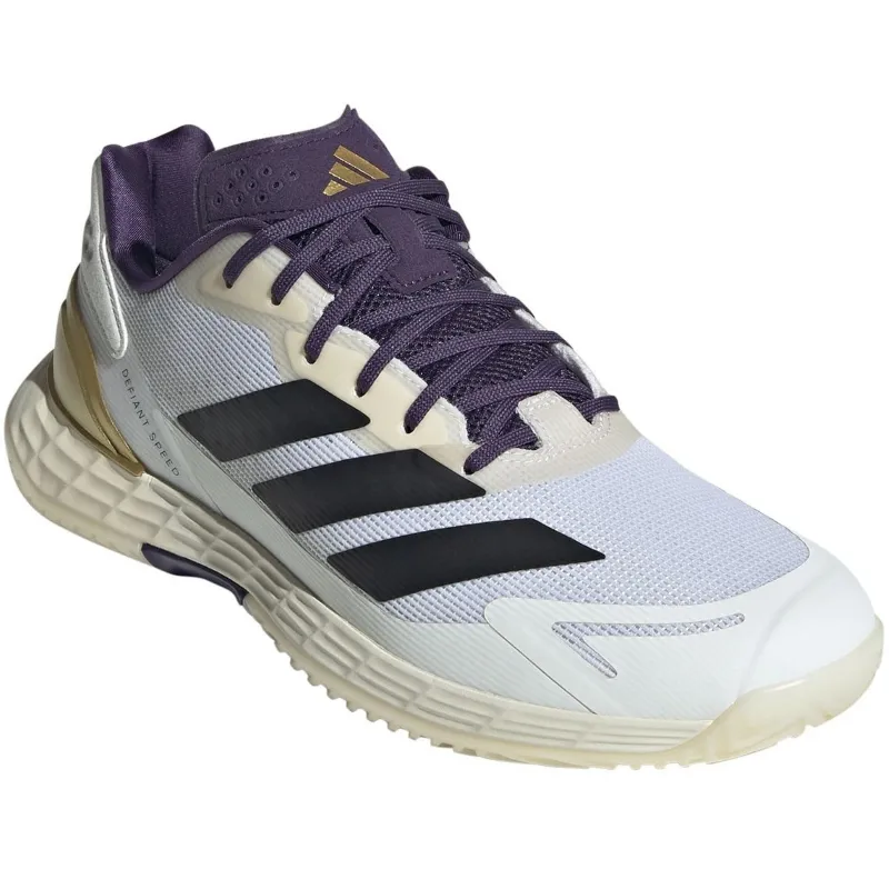 Adidas Defiant Speed 2 White Black Violet Sneakers