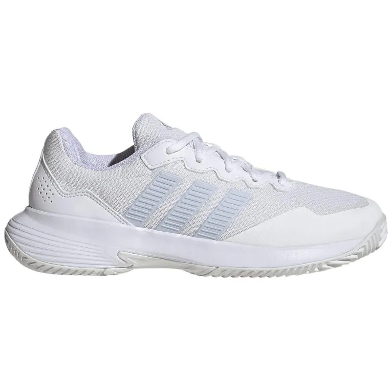 Zapatillas de Padel Adidas GameCourt 2 Blanco Azul Celeste Mujer