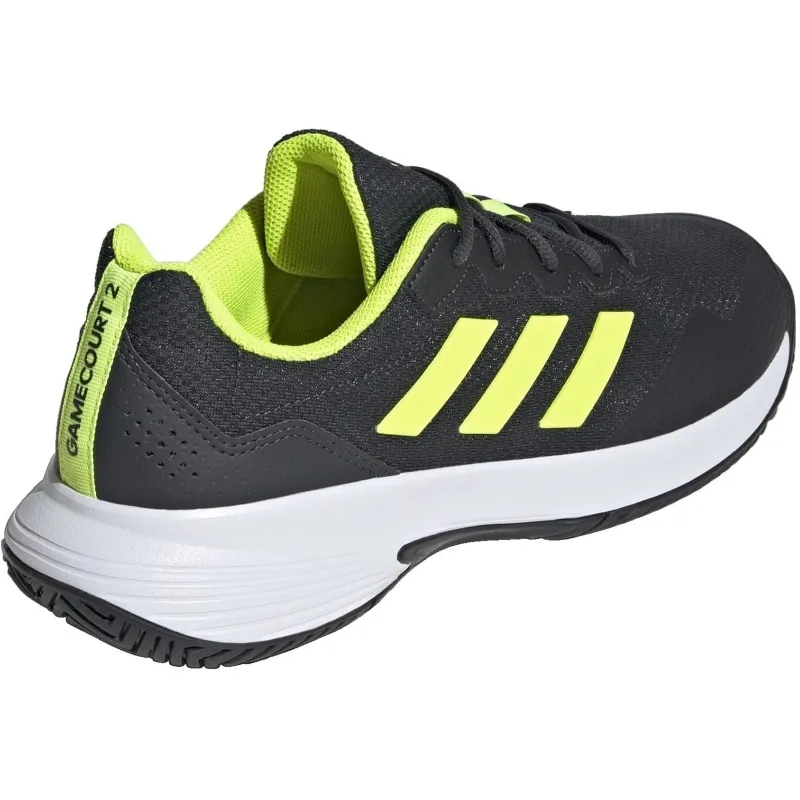 Adidas GameCourt 2 Carbon Lucid Lemon Sneakers