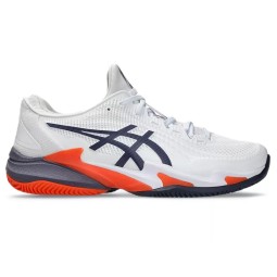 Asics Court FF 3 Clay White Gray Orange Sneakers