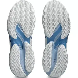 Asics Court FF 3 Novak Clay White Tuna Blue Sneakers