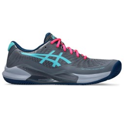 Asics Gel Challenger 14 Padel Gray Metropolis Aqua Sneakers