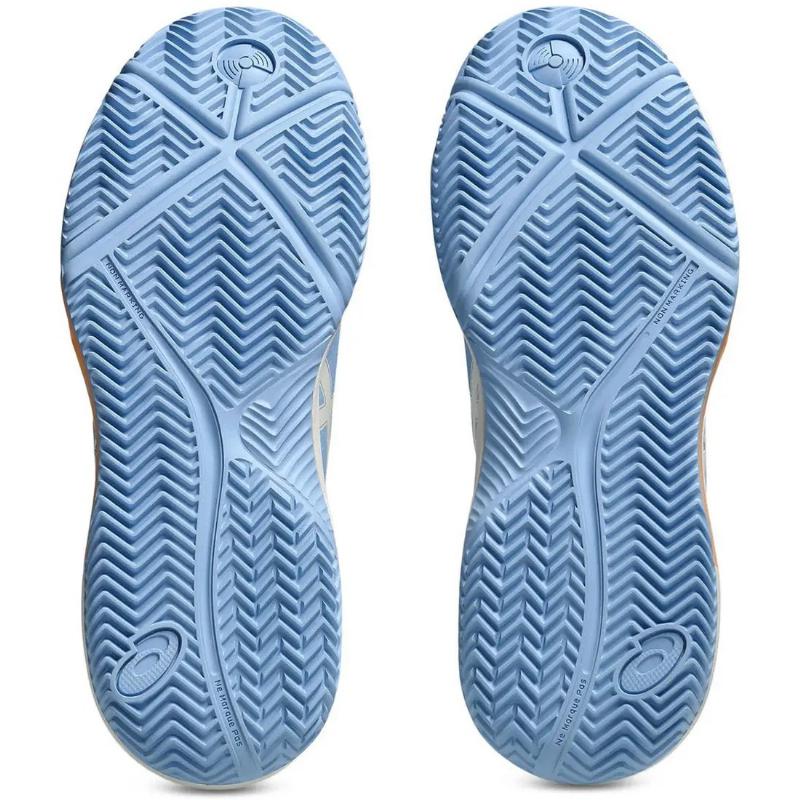Asics Gel Dedicate 8 Padel Blau Stone Cream Damen Laufschuh