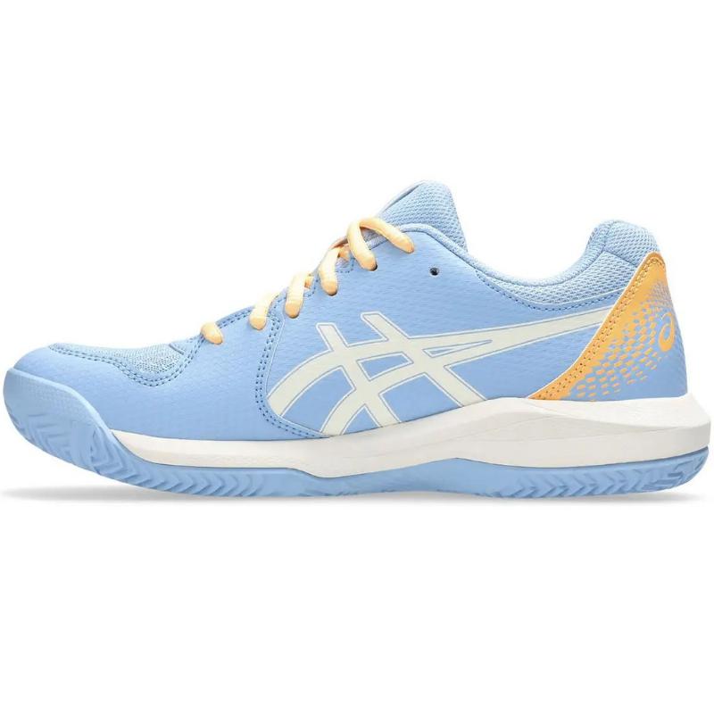 Asics Gel Dedicate 8 Padel Blau Stone Cream Damen Laufschuh