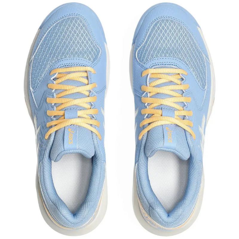 Asics Gel Dedicate 8 Padel Blau Stone Cream Damen Laufschuh