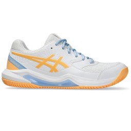 Asics Gel Dedicate 8 Padel White Orange Women''s Sneakers