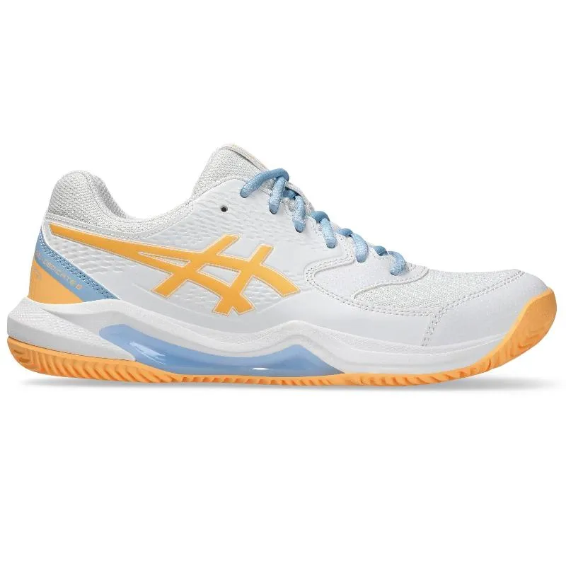 Asics Gel Dedicate 8 Padel White Orange Women's Sneakers