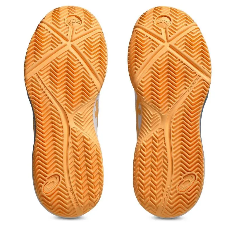 Asics Gel Dedicate 8 Padel White Orange Women's Sneakers