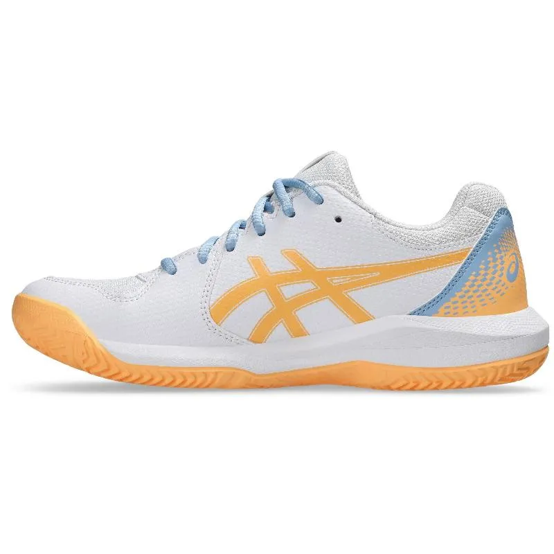 Asics Gel Dedicate 8 Padel White Orange Women's Sneakers