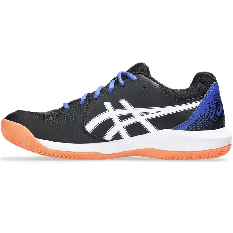 Asics Gel Dedicate 8 Padel White Black Blue Sneakers