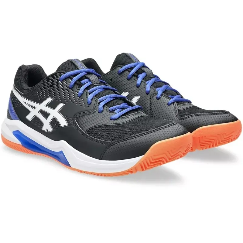 Asics Gel Dedicate 8 Padel White Black Blue Sneakers
