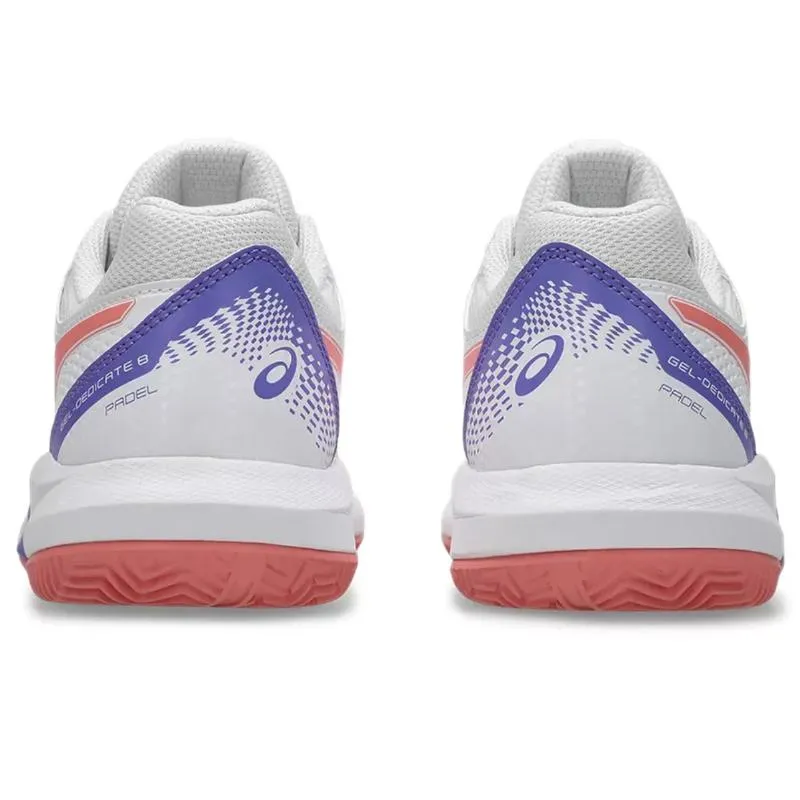 Asics Gel Dedicate 8 Padel White Pink Women''''s Sneakers