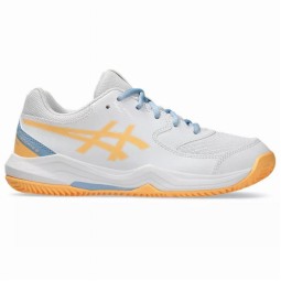Asics Gel Dedicate 8 Padel GS White Orange Junior Sneakers