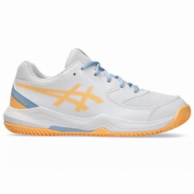 Asics Gel Dedicate 8 Padel GS White Orange Junior Sneakers