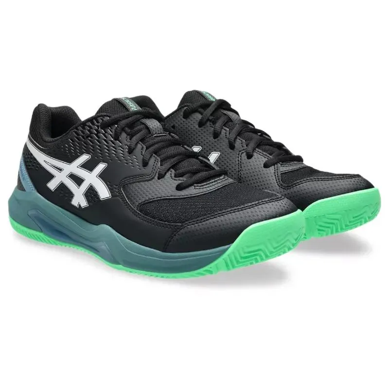 Asics Gel Dedicate 8 Padel Black Green Sneakers