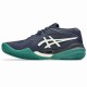 Asics Gel Resolution X Clay Midnight Blue Cream Sneakers