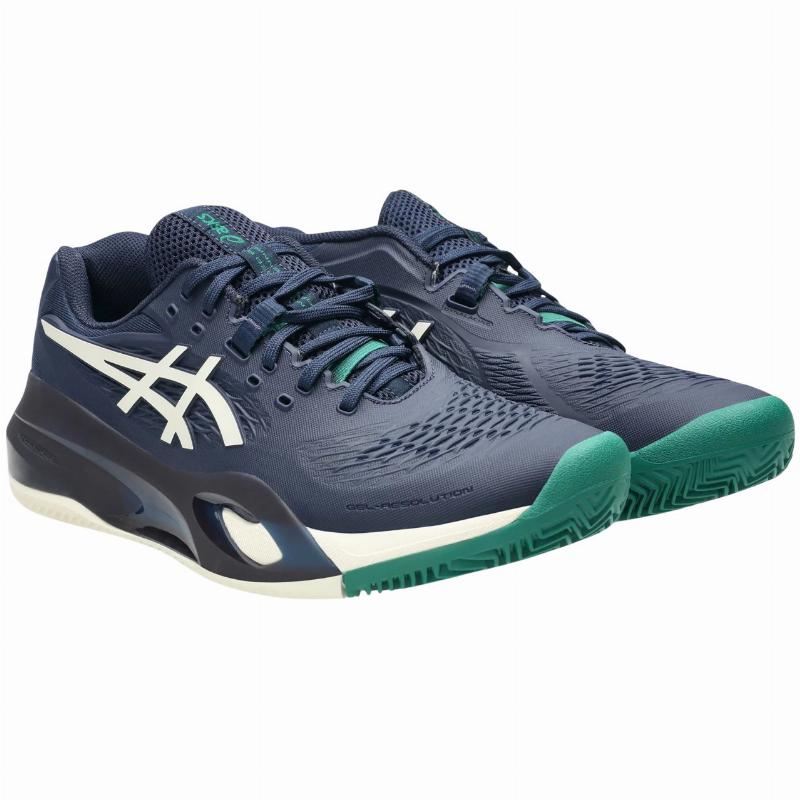 Asics Gel Resolution X Clay Midnight Blue Cream Sneakers