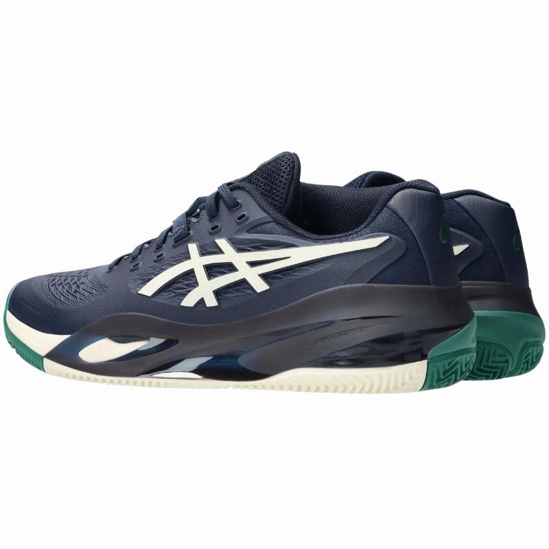 Asics Gel Resolution X Clay Midnight Blue Cream Sneakers