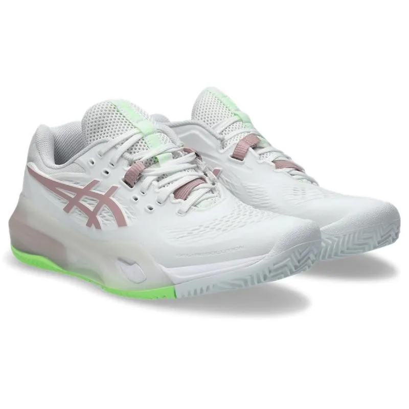 Asics Gel Resolution X Clay White Morganite Pink Women''''s Sneakers