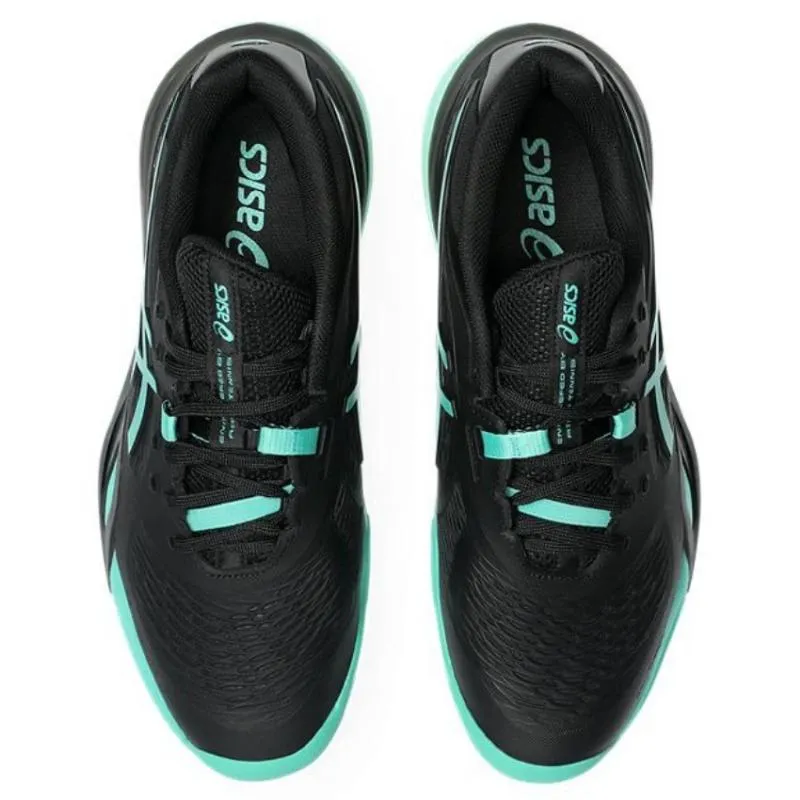 Asics Gel Resolution X Clay Black Aurora Green Sneakers