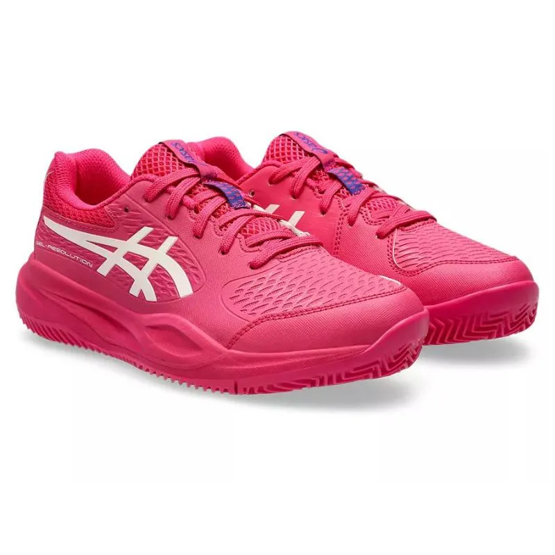 Asics Gel Resolution X Clay GS Bright Pink Cream Junior Sneakers