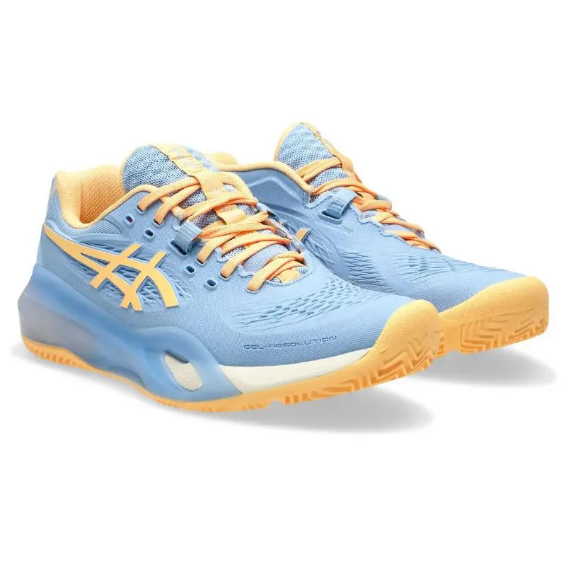 Asics Gel Resolution X Padel Blue Stone Orange Women''s Sneakers