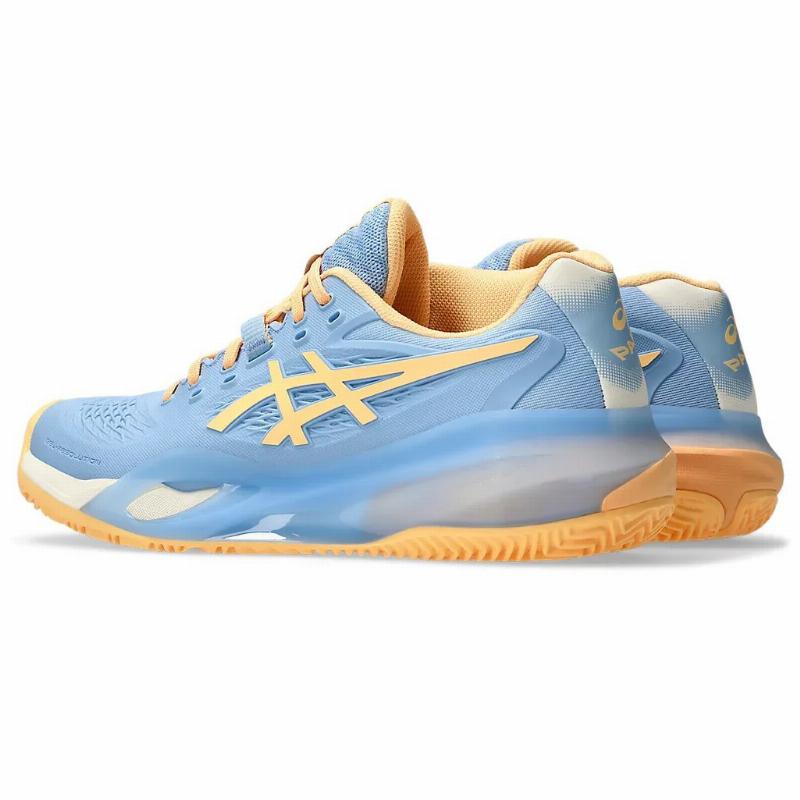 Asics Gel Resolution X Padel Blue Stone Orange Women''s Sneakers