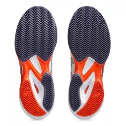 Asics Solution Speed FF 3 Clay White Gray Orange Sneakers