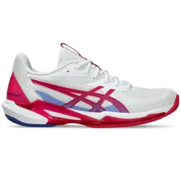 Asics Solution Speed FF 3 Clay White Bright Pink Women''''s Sneakers