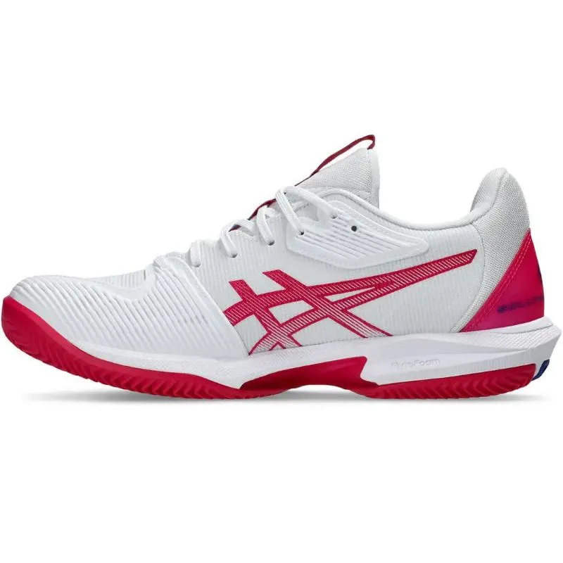 Asics Solution Speed FF 3 Clay White Bright Pink Women''''s Sneakers