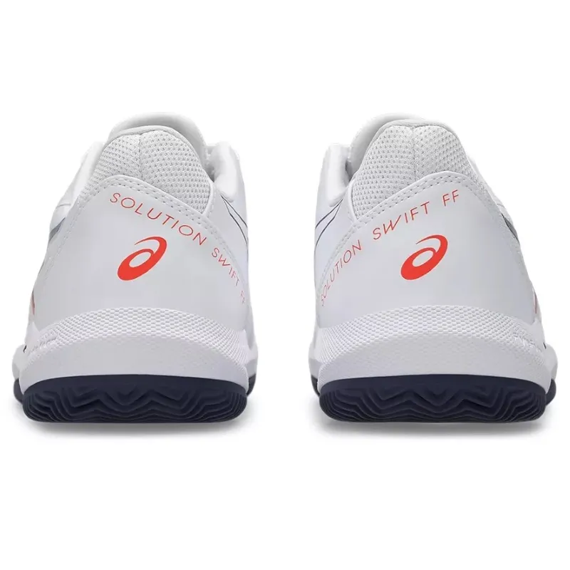 Asics Solution Swift FF 2 Sandplatz WeiÃ Blau Orange Sneaker