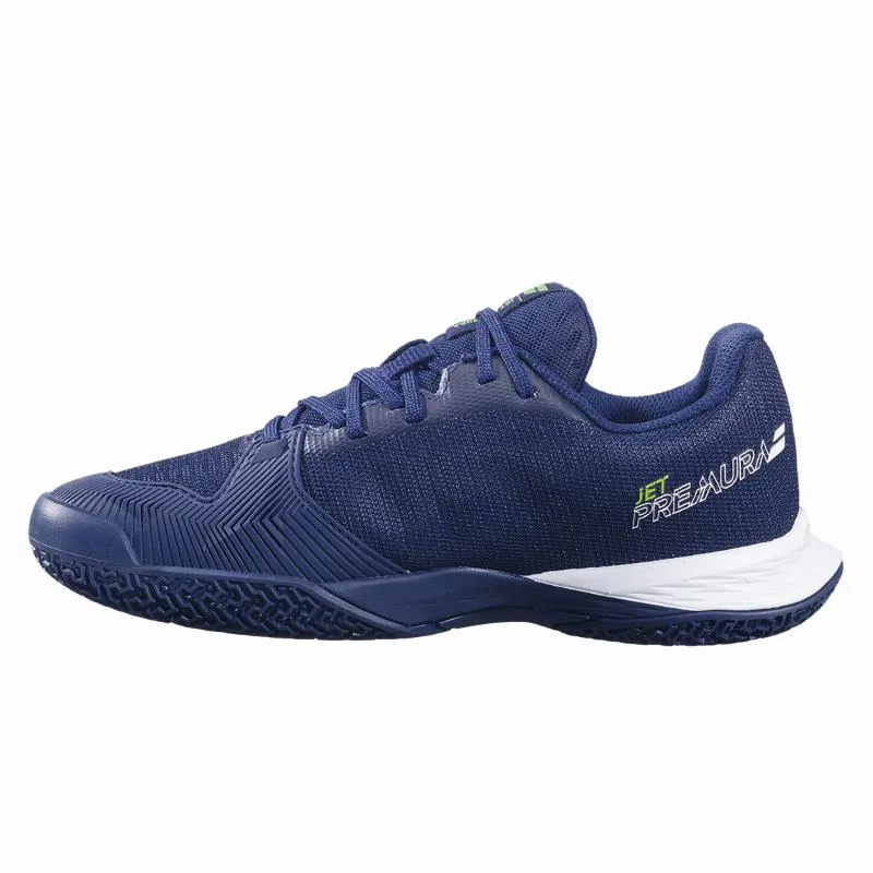 Babolat Jet Premura 2 Dark Blue Flash Green Junior Sneakers