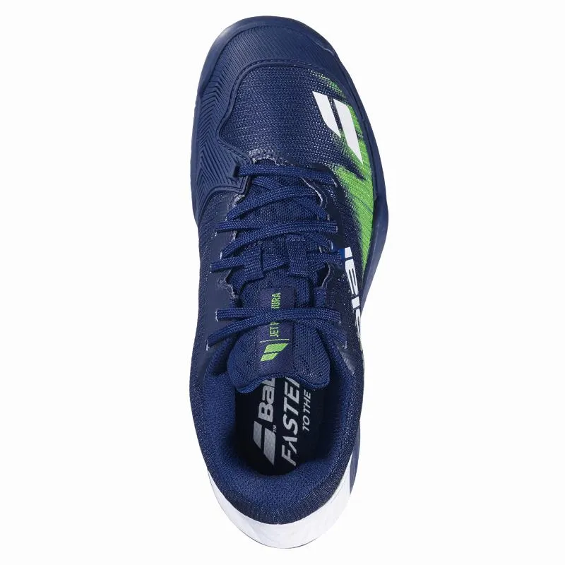 Babolat Jet Premura 2 Dark Blue Flash Green Junior Sneakers