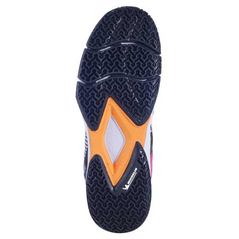 Zapatillas Babolat Sensa Blanco Negro Fucsia Mujer - Barata Oferta Outlet