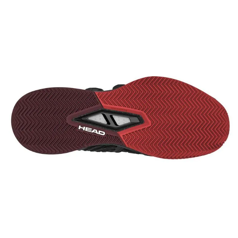 Head Endure Pro BOA Clay Black Red Sneakers