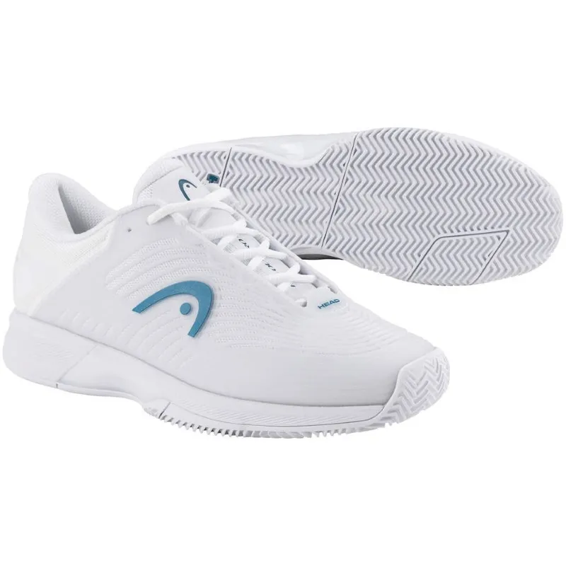 Head Revolt Pro 4.5 Clay White Blue Women's Sneakers