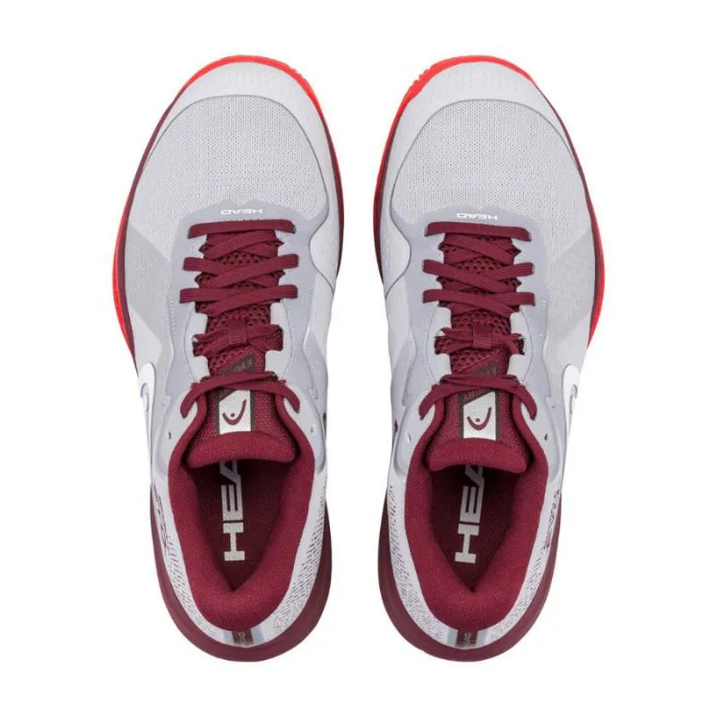 Head Sprint Evo 4.0 Burgundy Grey Sneakers