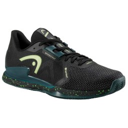 Head Sprint Pro 3.5 SF Clay Black Forest Green Shoes