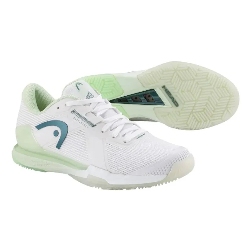Head Sprint Pro 4.0 White Green Women's Sneakers