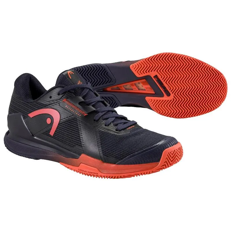 Head Sprint Pro 4.0 Clay Dark Blue Red Sneakers