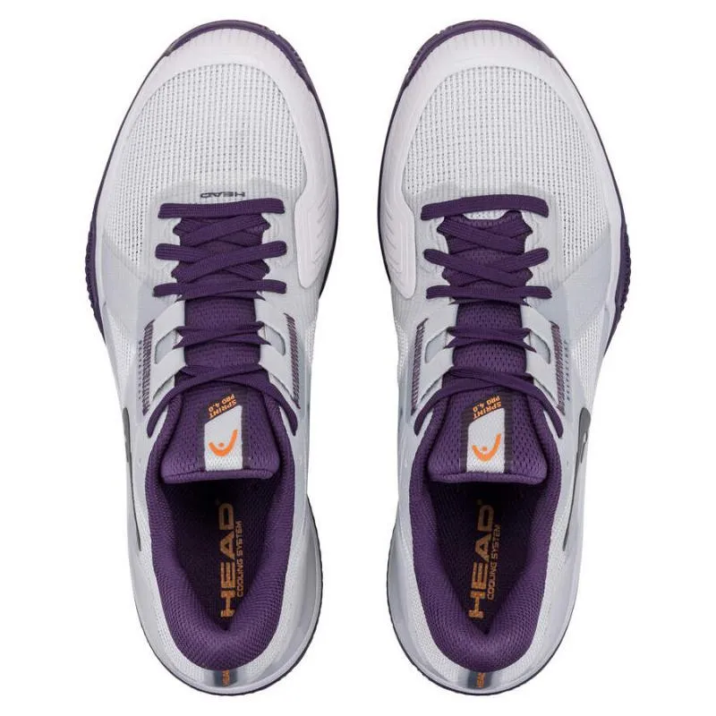 Head Sprint Pro 4.0 Clay White Silver Sneakers