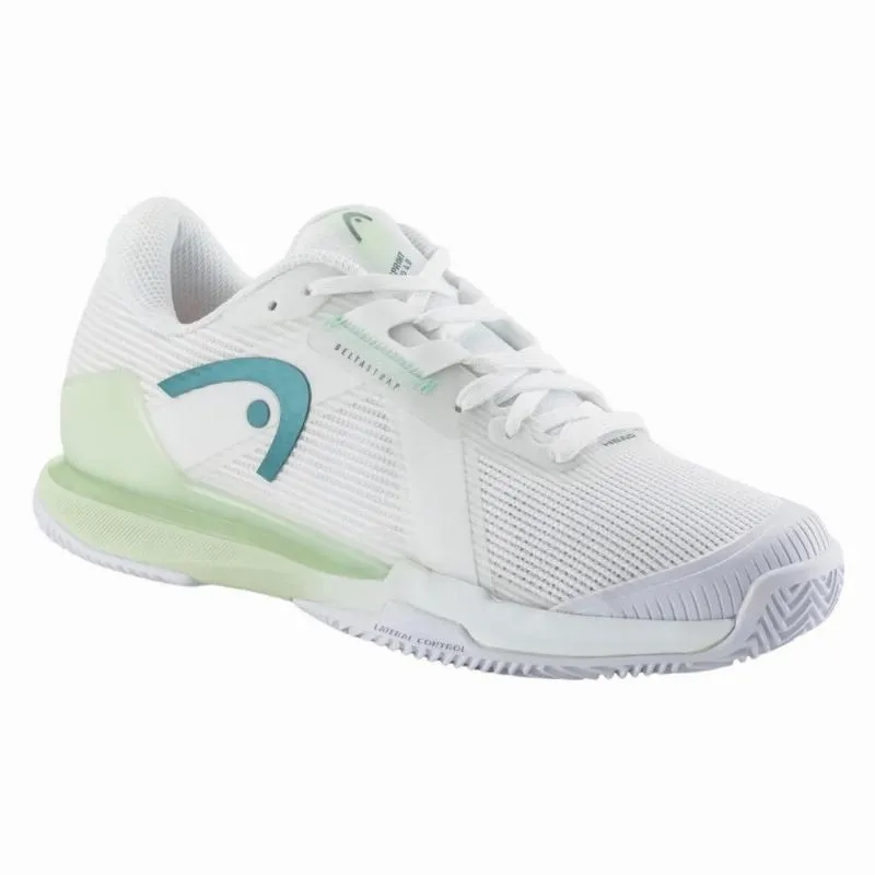Head Sprint Pro 4.0 Clay White Light Green Women's Sneakers