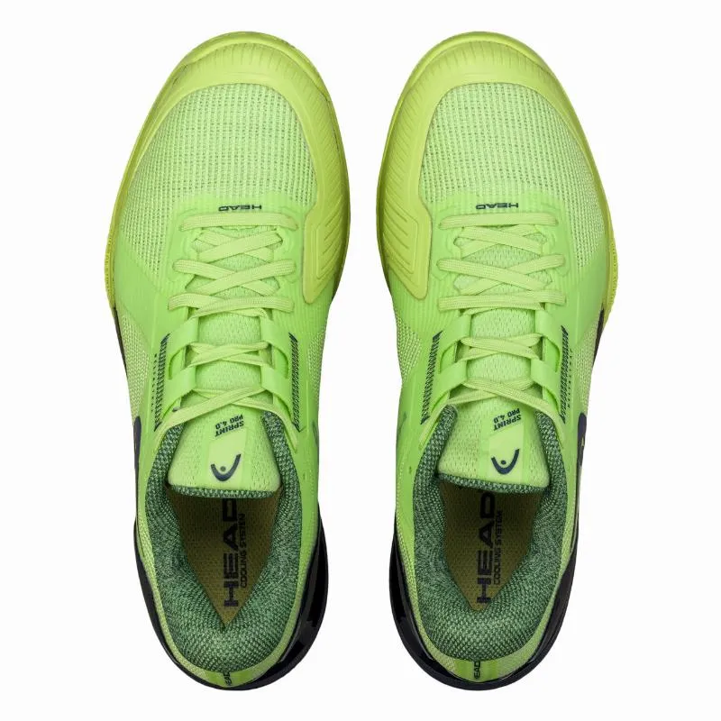 Head Sprint Pro 4.0 Clay Lime Navy Blue Sneakers
