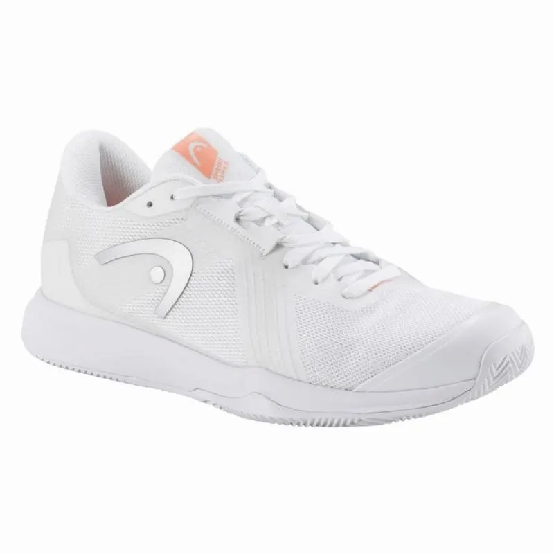 Head Sprint Team 4.0 Clay White Coral Women's Sneakers