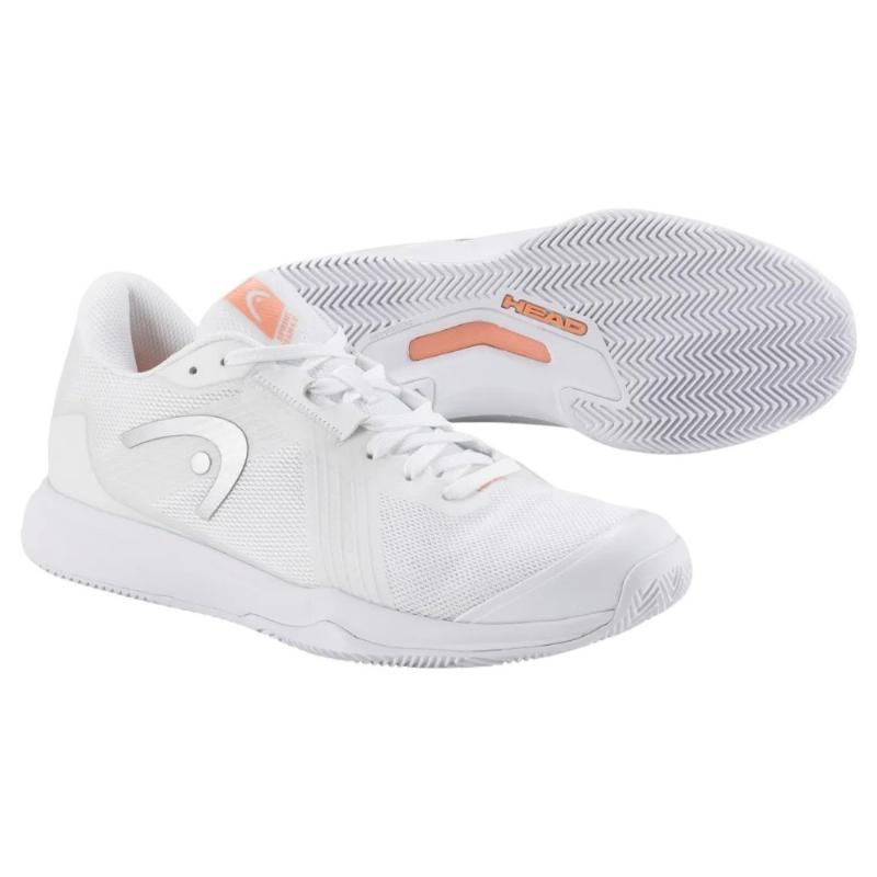 Head Sprint Team 4.0 Clay White Coral Women''s Sneakers