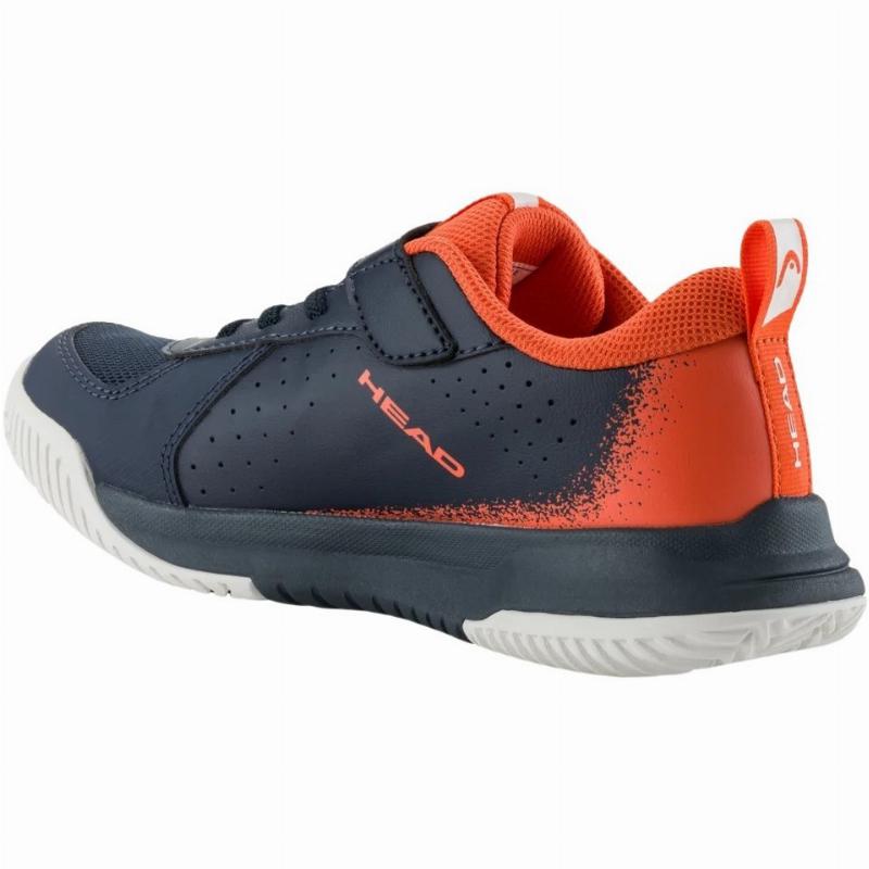 Head Sprint Velcro 4.0 Dark Blue Red Junior Sneakers