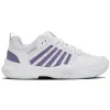 Zapatillas Kswiss Court Express 2 Clay Blanco Lavanda Mujer